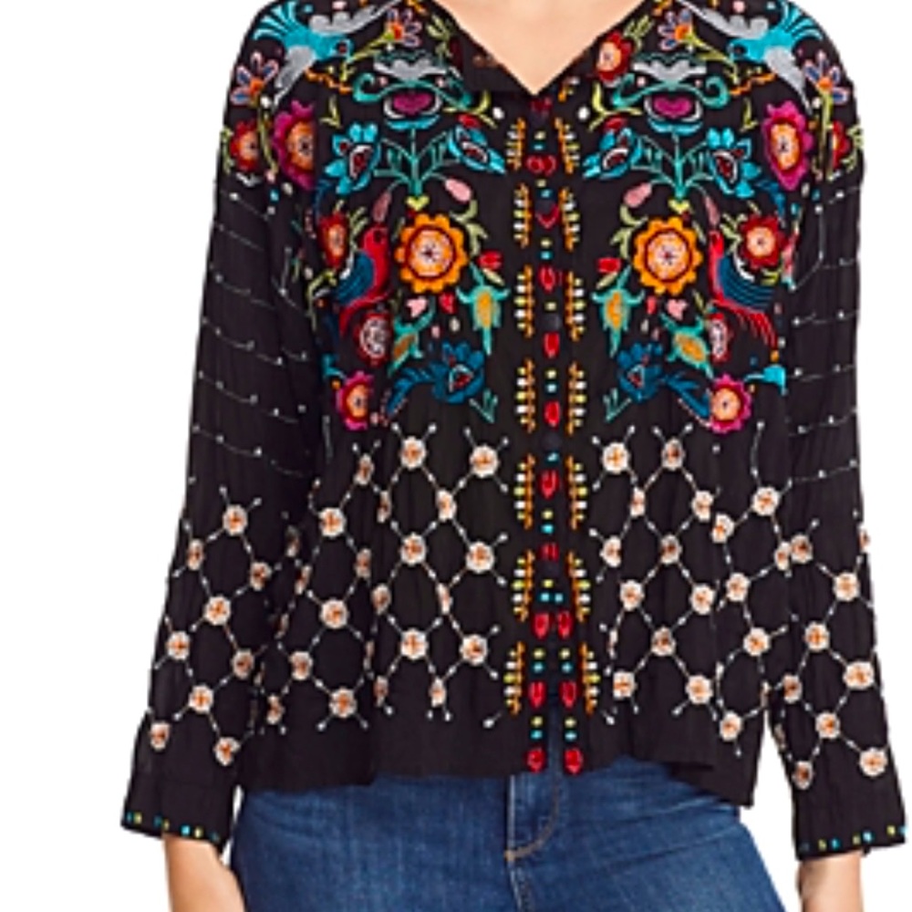 Johnny Was Brady top size M excellent used condition.